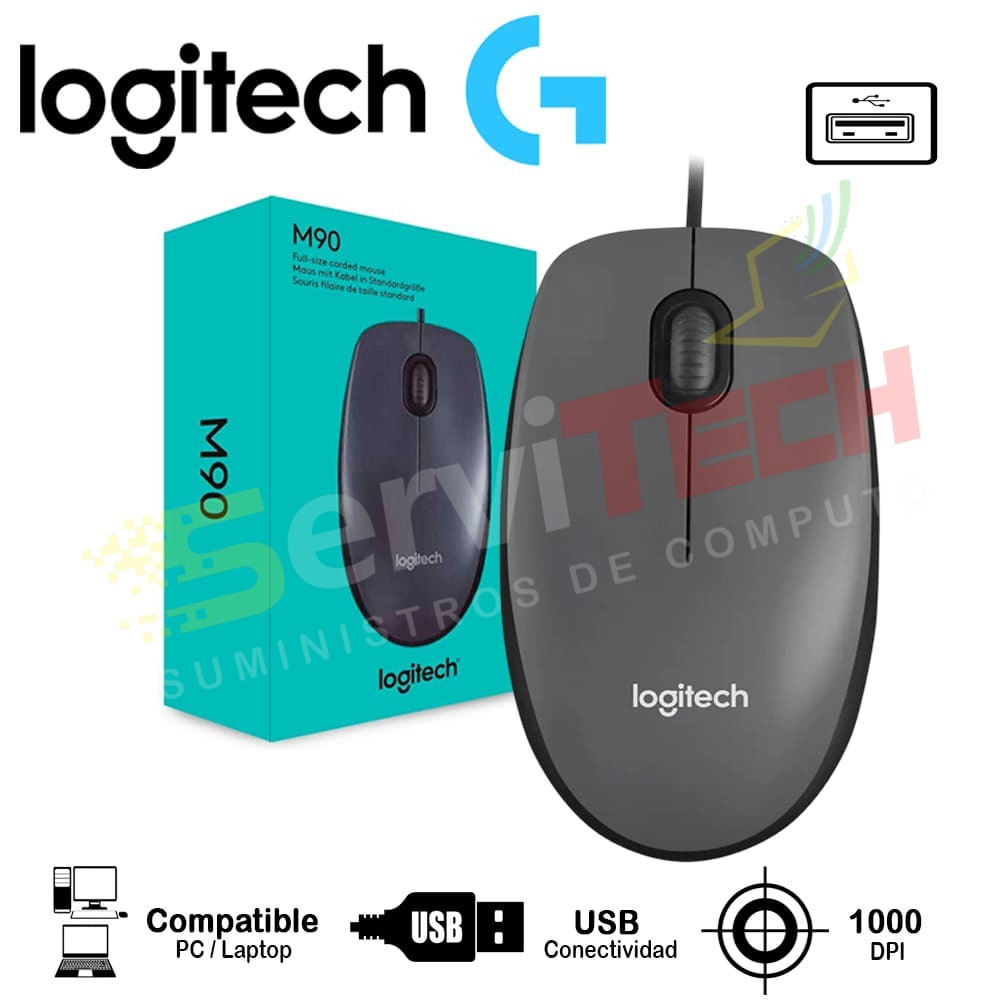 Mouse LOGITECH M90 - Cableado USB