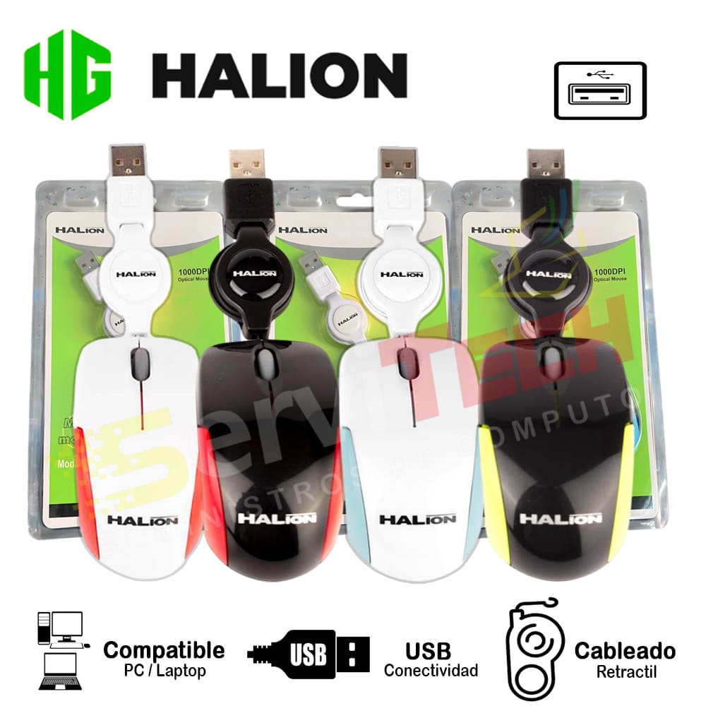 Mouse HALION Cobra HA-M1862 - Cableado USB