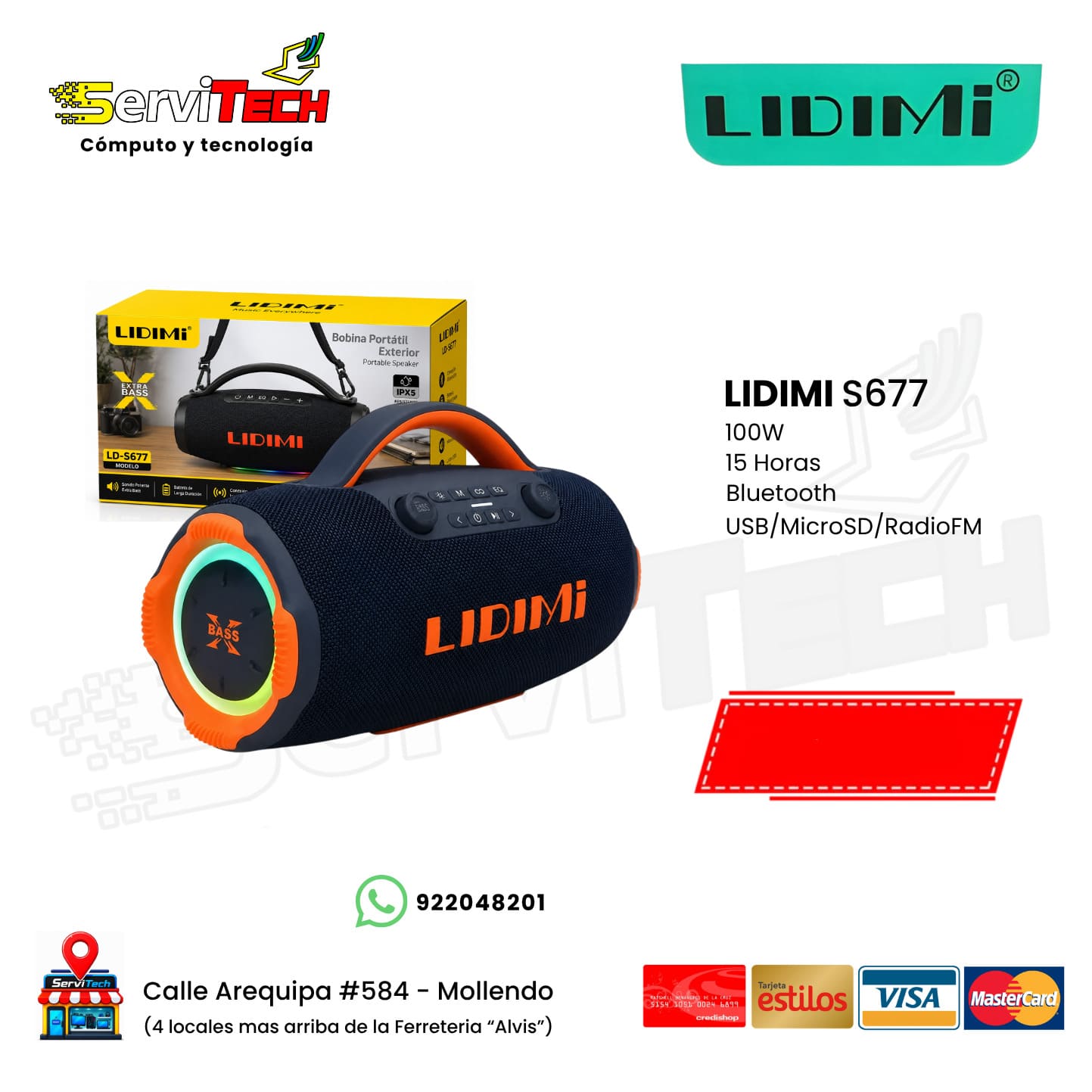 Parlante bluetooth LIDIMI LD-S677