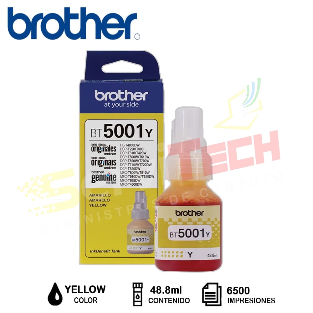 Botellas de tinta BROTHER BTD_60BK BT_5001 - 48.8ml / 108.5ml