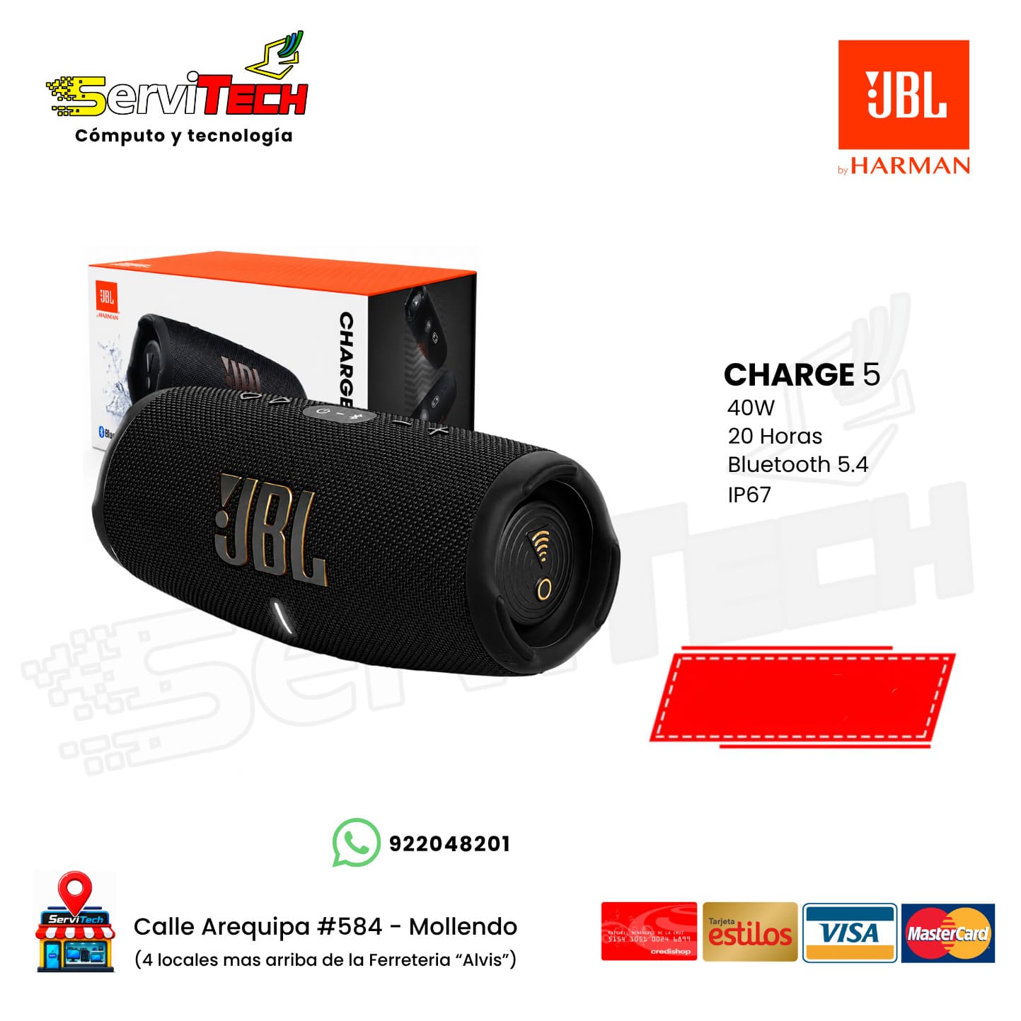 Parlante bluetooth JBL Charge 5