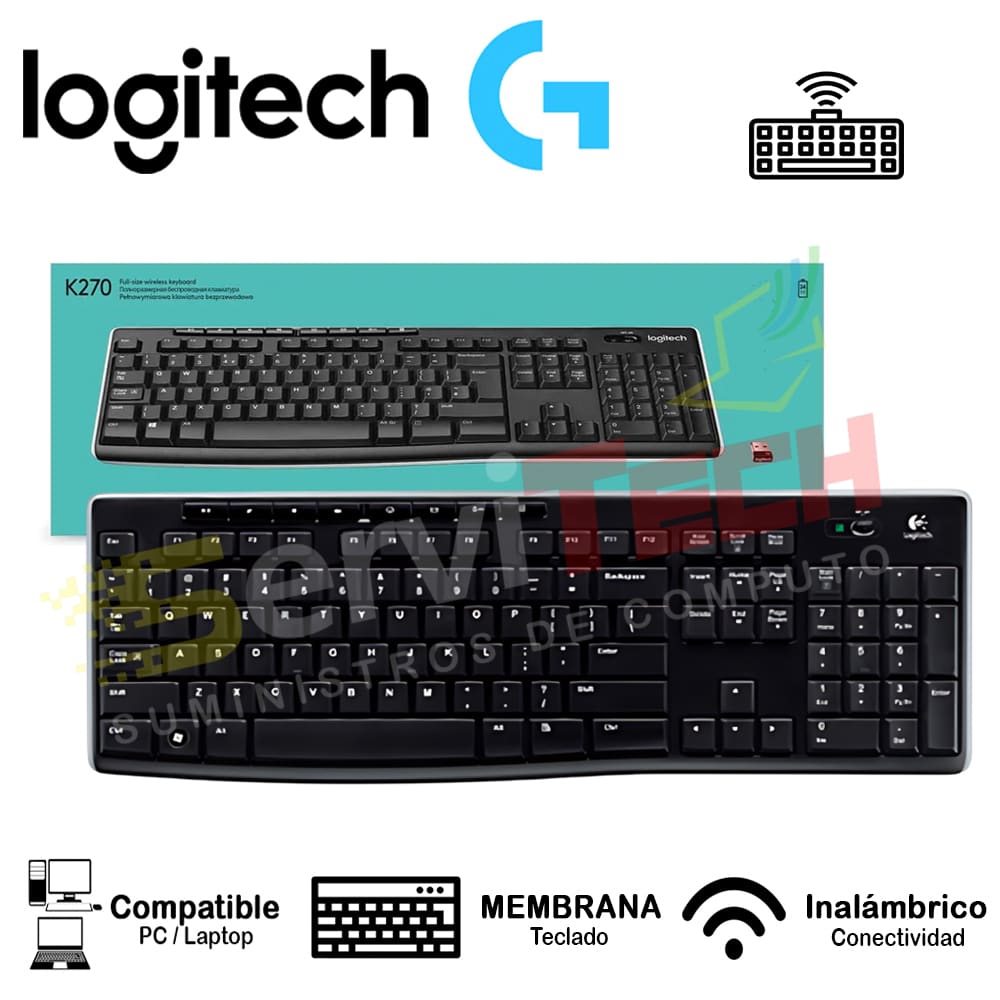 Teclado LOGITECH K270 - inalambrico