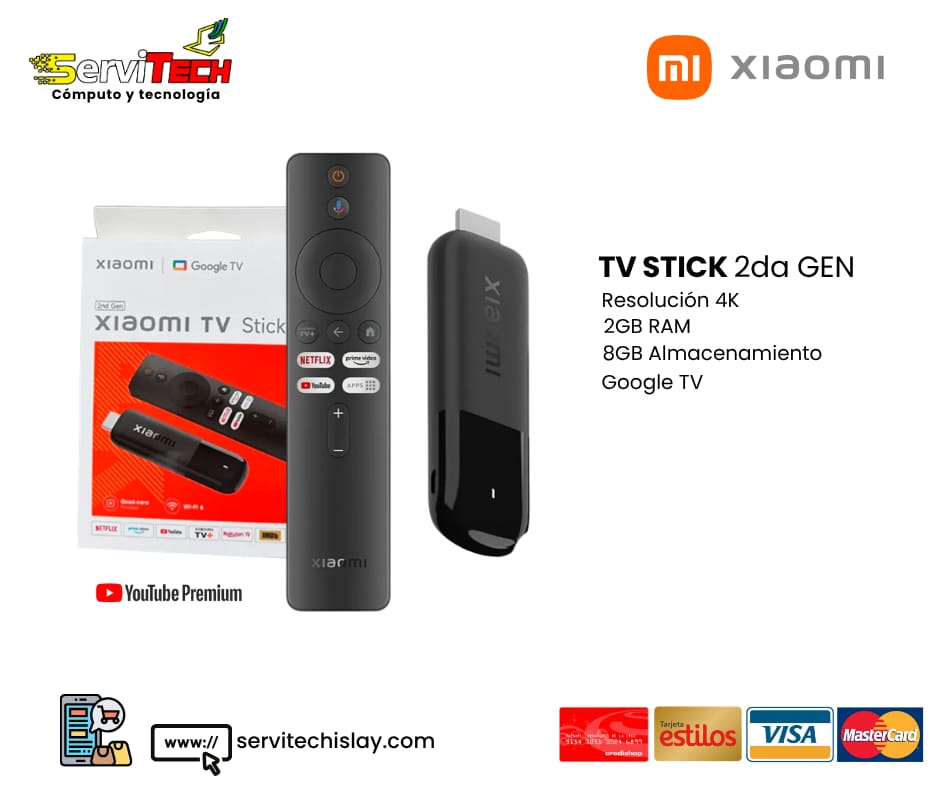 Xiaomi TV BOX 4K stick 2da GEN 2GB/8GB