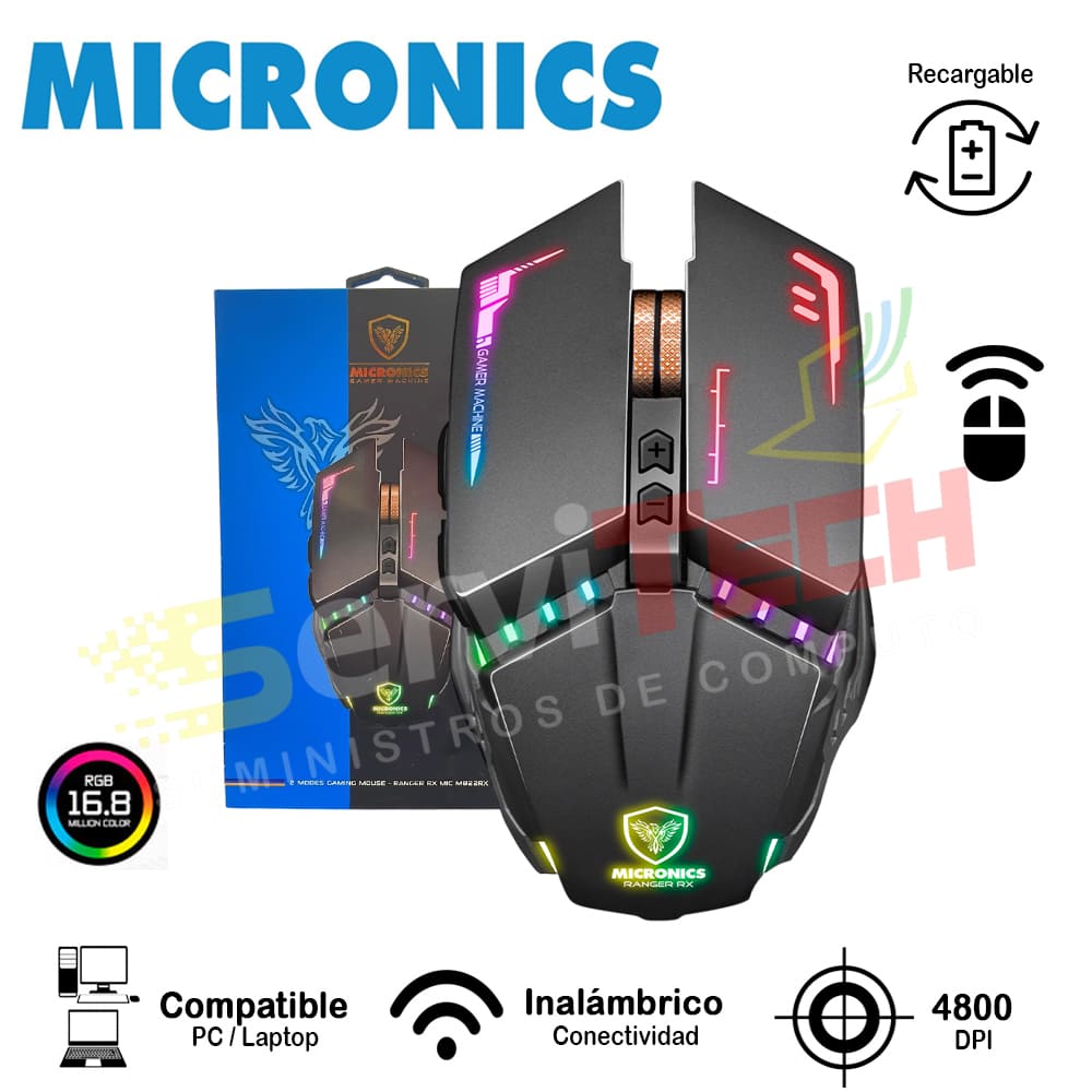 Mouse MICRONICS Ranger M822RX - inalambrico