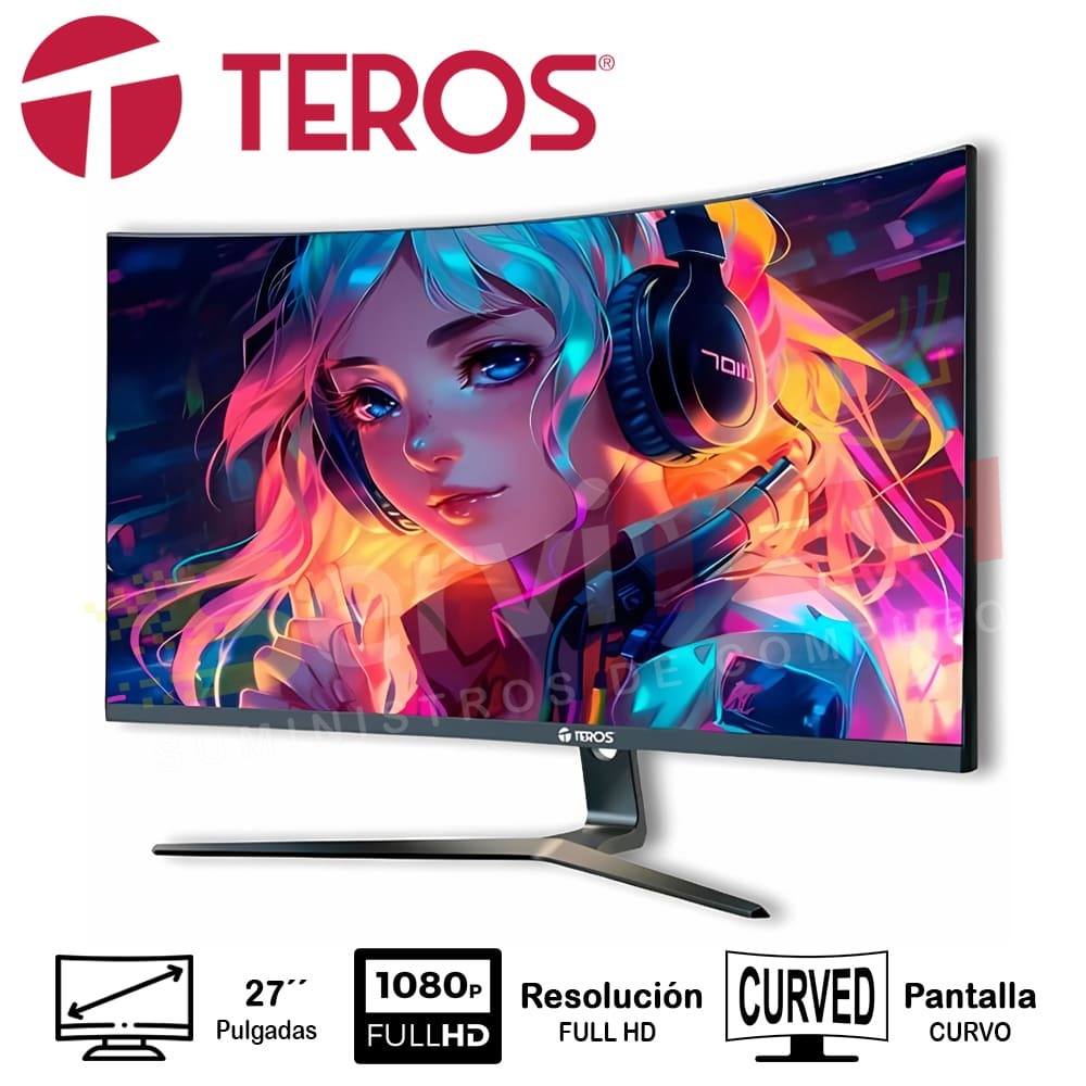 Monitor TEROS 27 Pulgadas TE-2731S  FHD Curvo