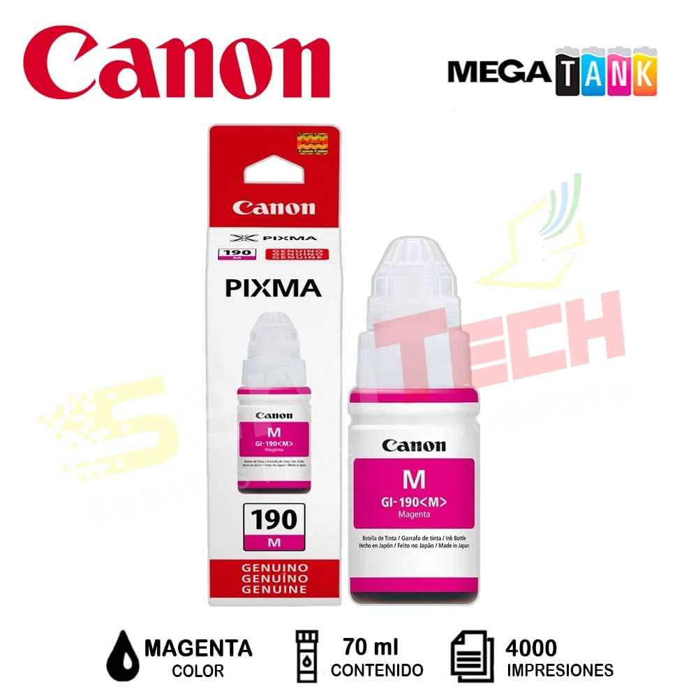 Botellas de tinta CANON GI_10 - 70ml / 170ml