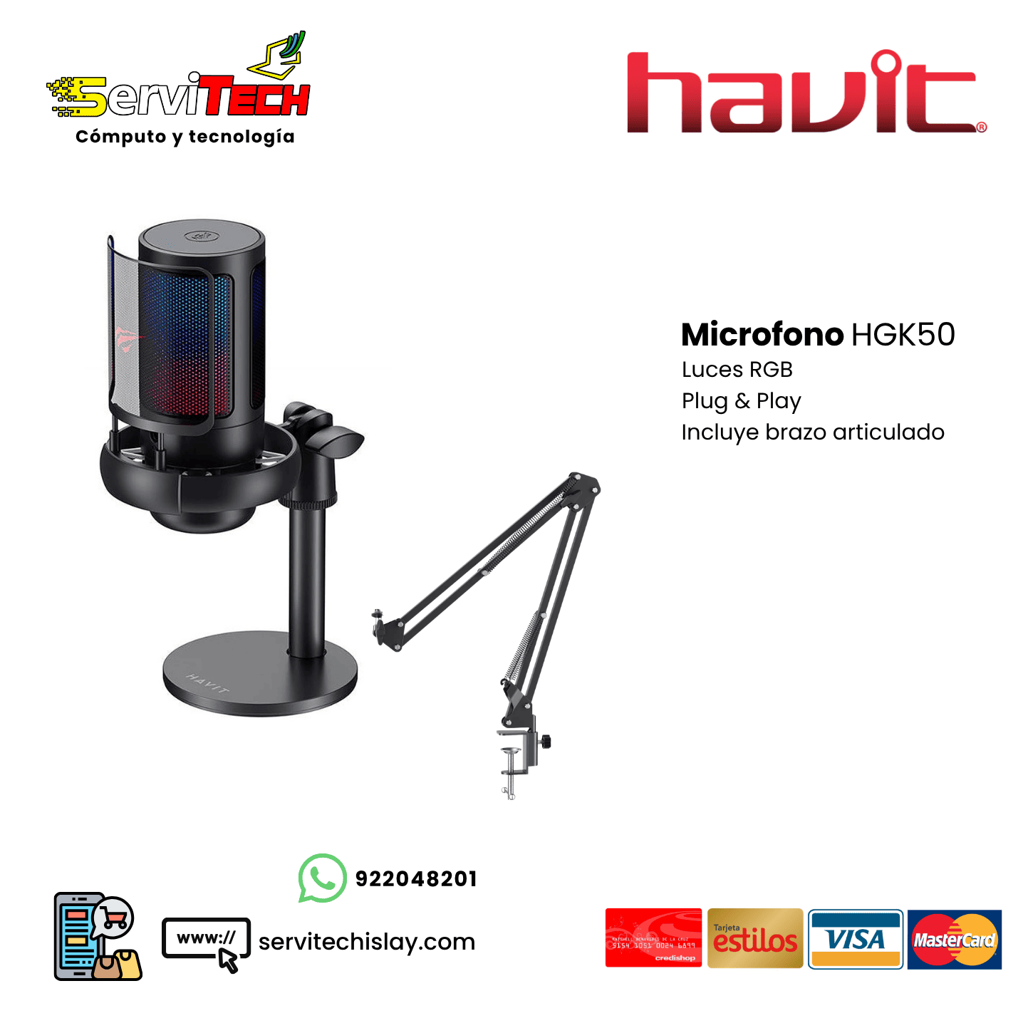 Microfono HAVIT GK50 PRO PC