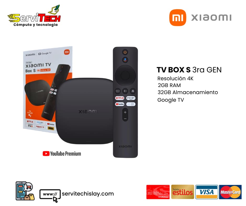 Xiaomi TV Box S 4K 3ra GEN 2GB/32GB