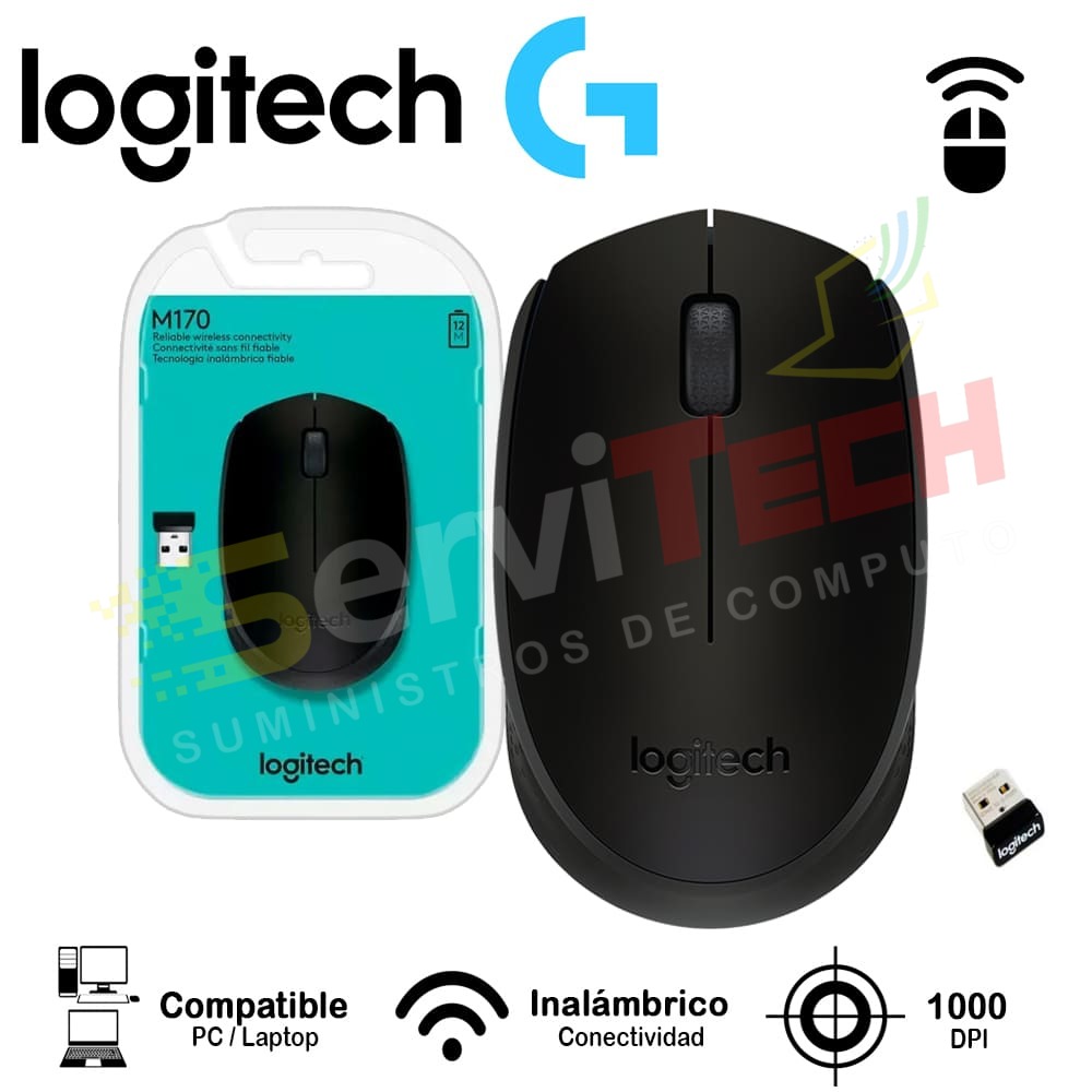 Mouse LOGITECH M170 - inalámbrico