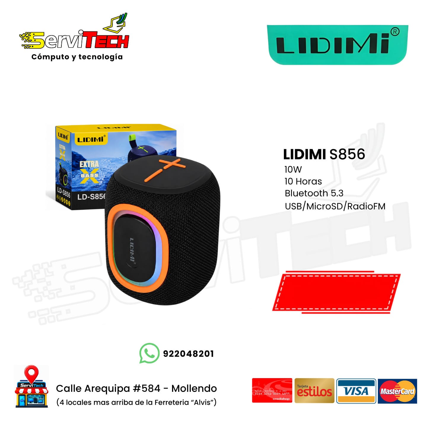 Parlante bluetooth LIDIMI LD-S856
