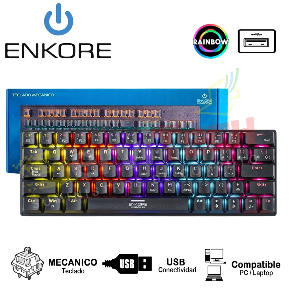 Teclado Mecanico ENKORE Kingdom ENK-64 - USB