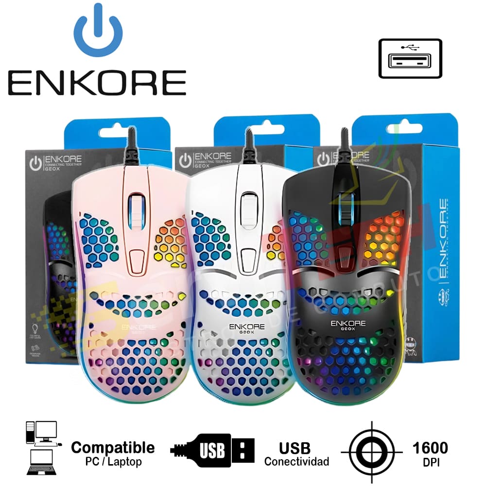 Mouse ENKORE Geox EKM 121 - Cableado USB