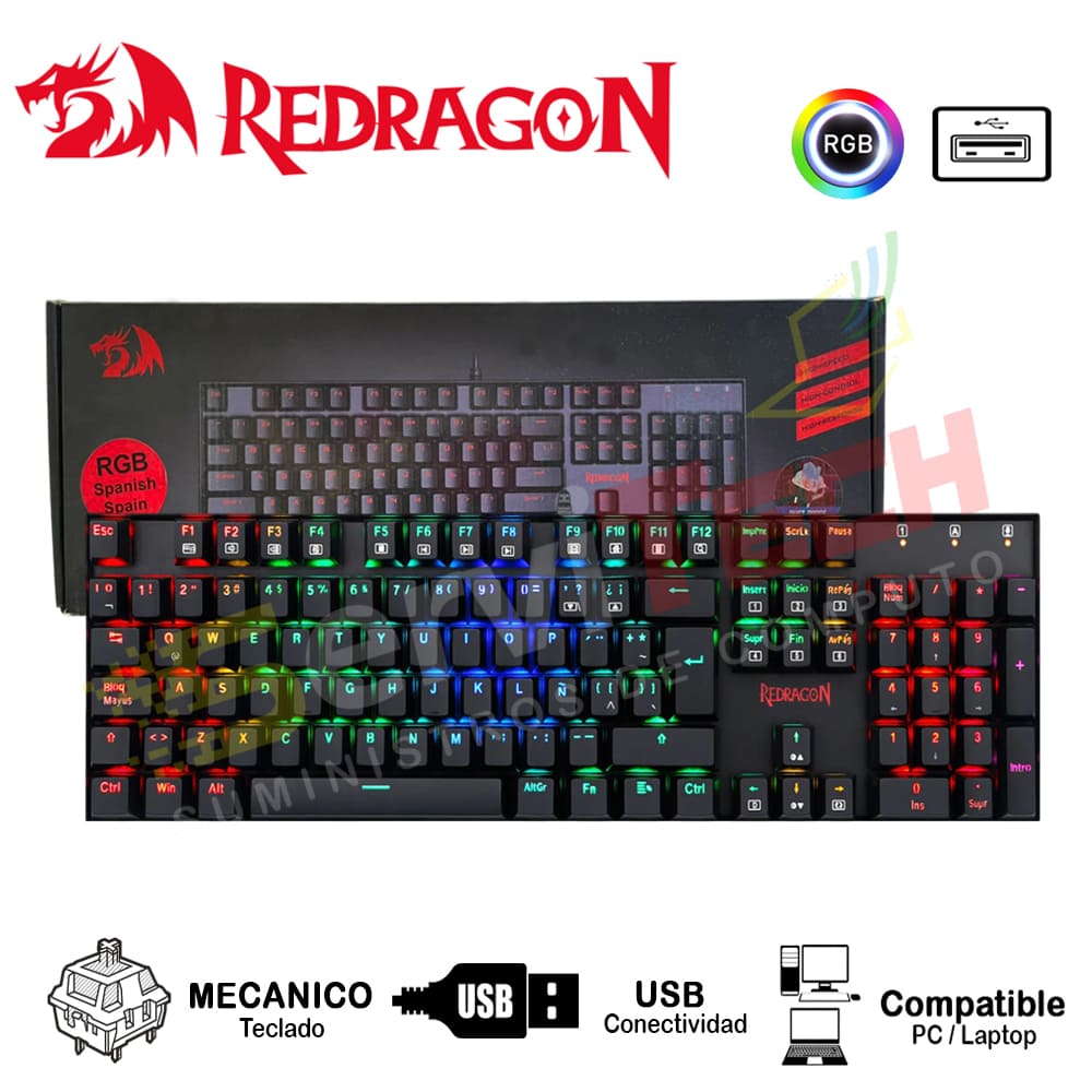 Teclado mecanico REDRAGON mitra K551 - Cableado