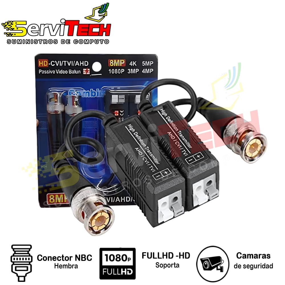 Balun GENERICO para camaras (1par)