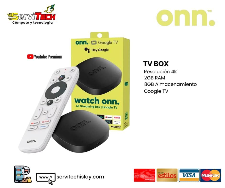 Tv Box ONN 4K 2GB/8GB