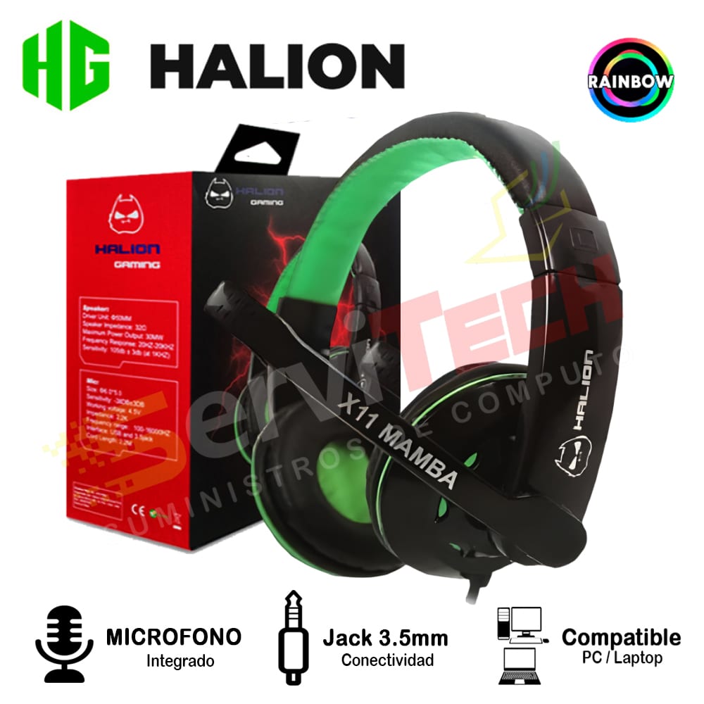 Audifonos Gamer HALION XII MAMBA