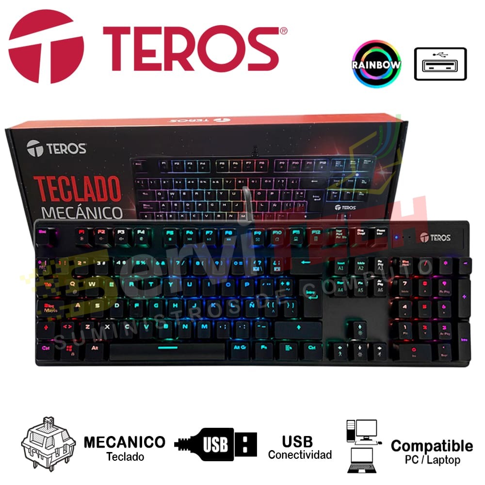 Teclado Mecanico TEROS TE-4068G - USB