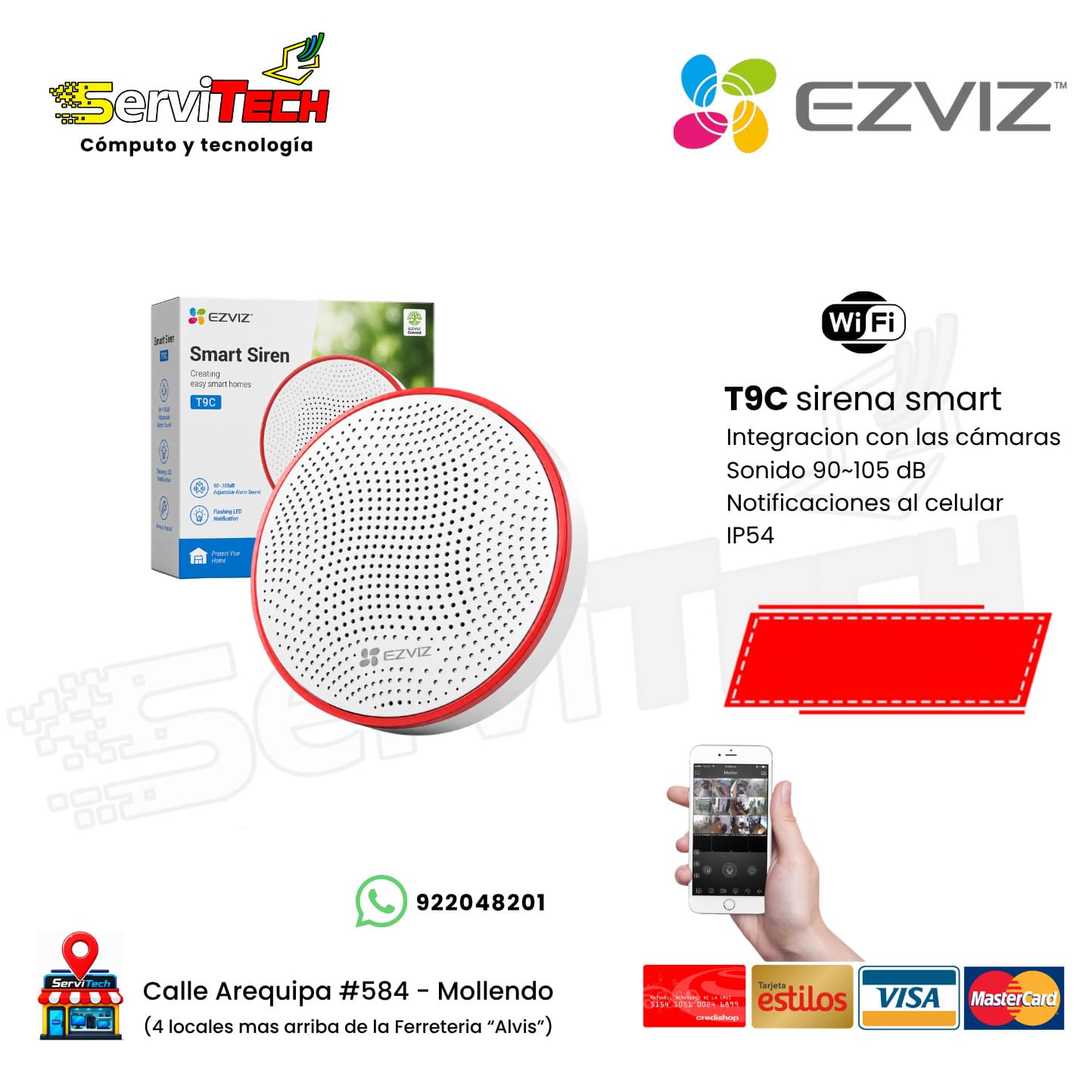 Sirena Inalambrica EZVIZ T9C