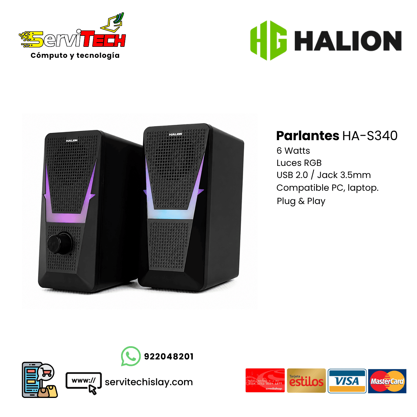 Parlante HALION HA-S340 para PC
