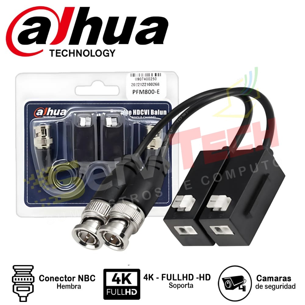 Balun DAHUA para camaras (1par)