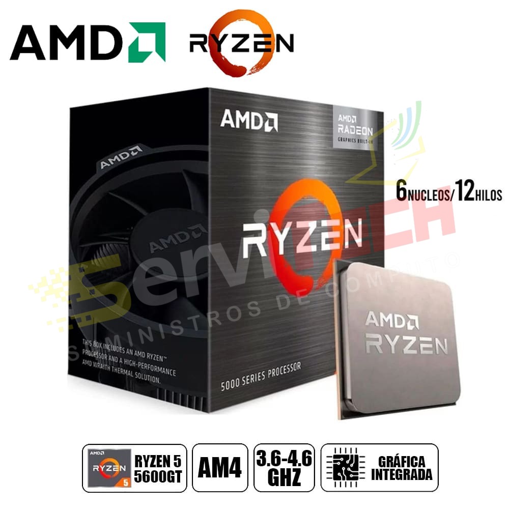 Procesador AMD Ryzen 5600G 3.6ghz - 4.6ghz