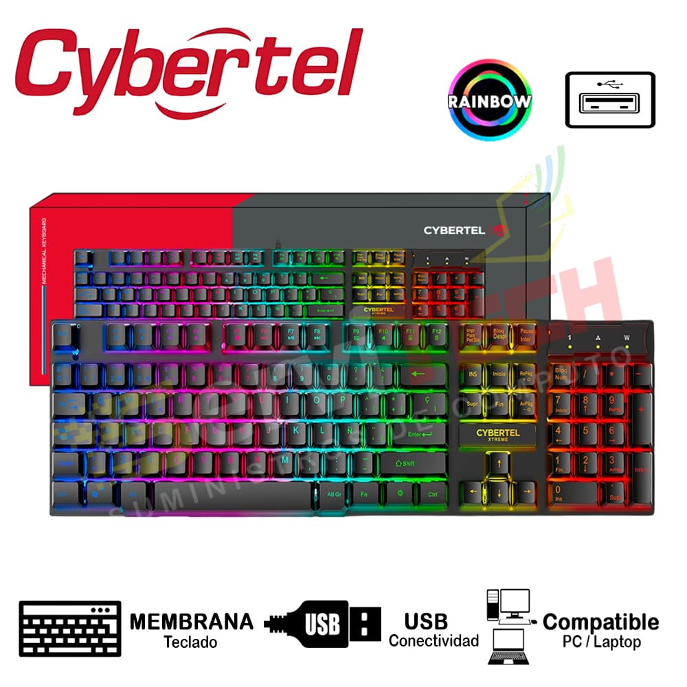 Teclado CYBERTEL Xtreme CYB K505 - USB