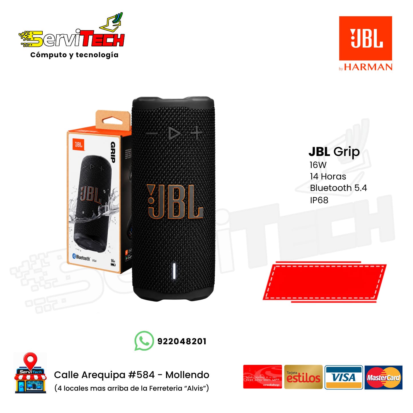 Parlante bluetooth JBL Grip