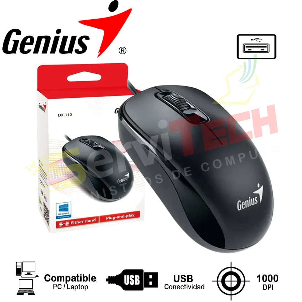 Mouse GENIUS DX-110 - Cableado USB