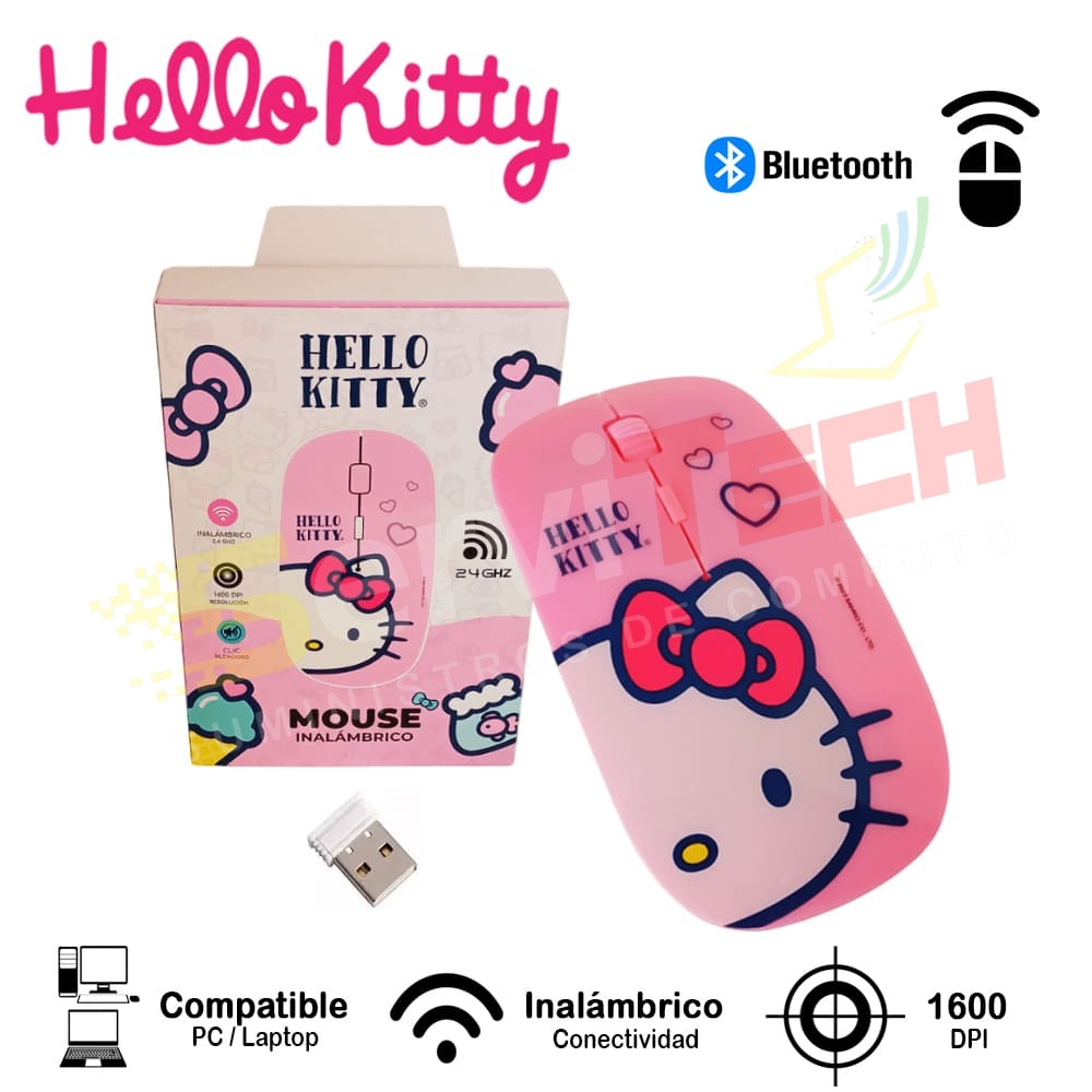 Mouse ROMAX Hellow Kitty - inalambrico