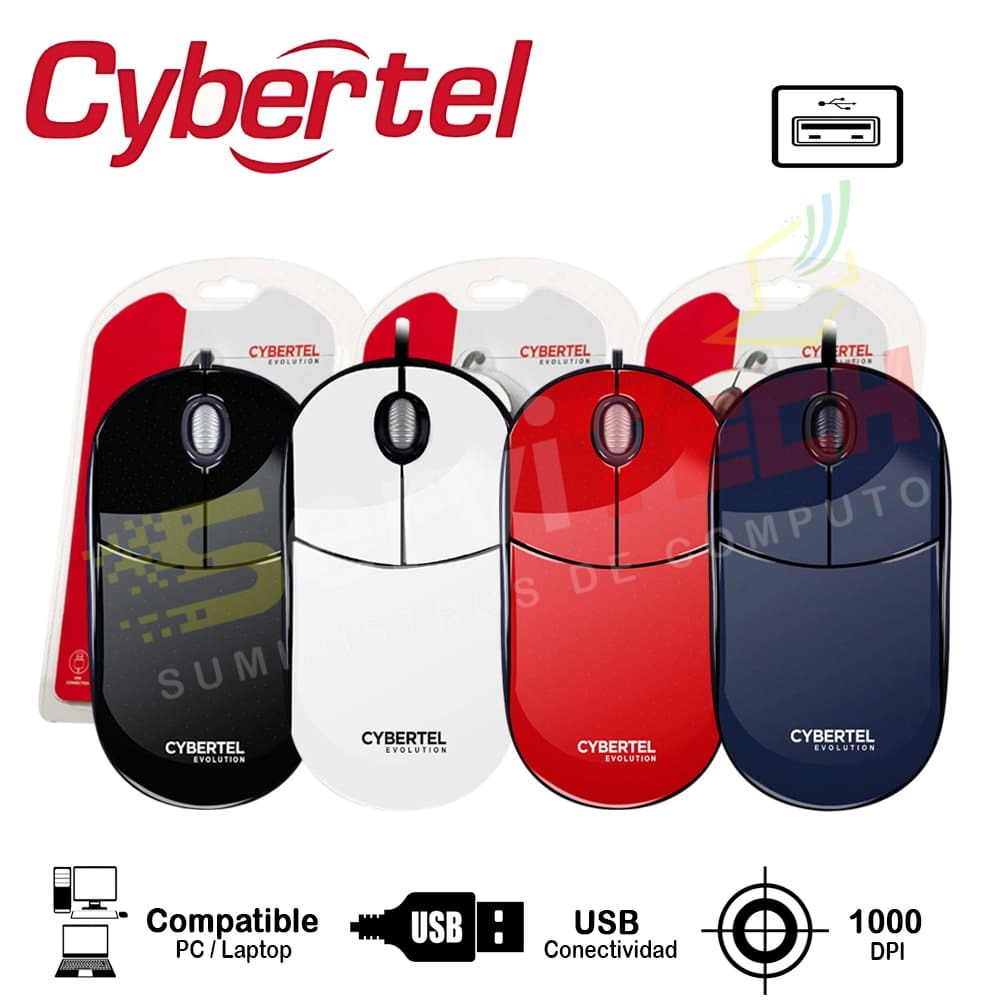 Mouse CYBERTEL Evolution CYB M234 - Cableado USB