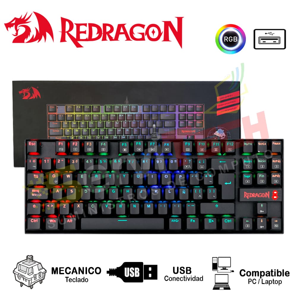 Teclado mecanico REDRAGON kumara K552 - Cableado